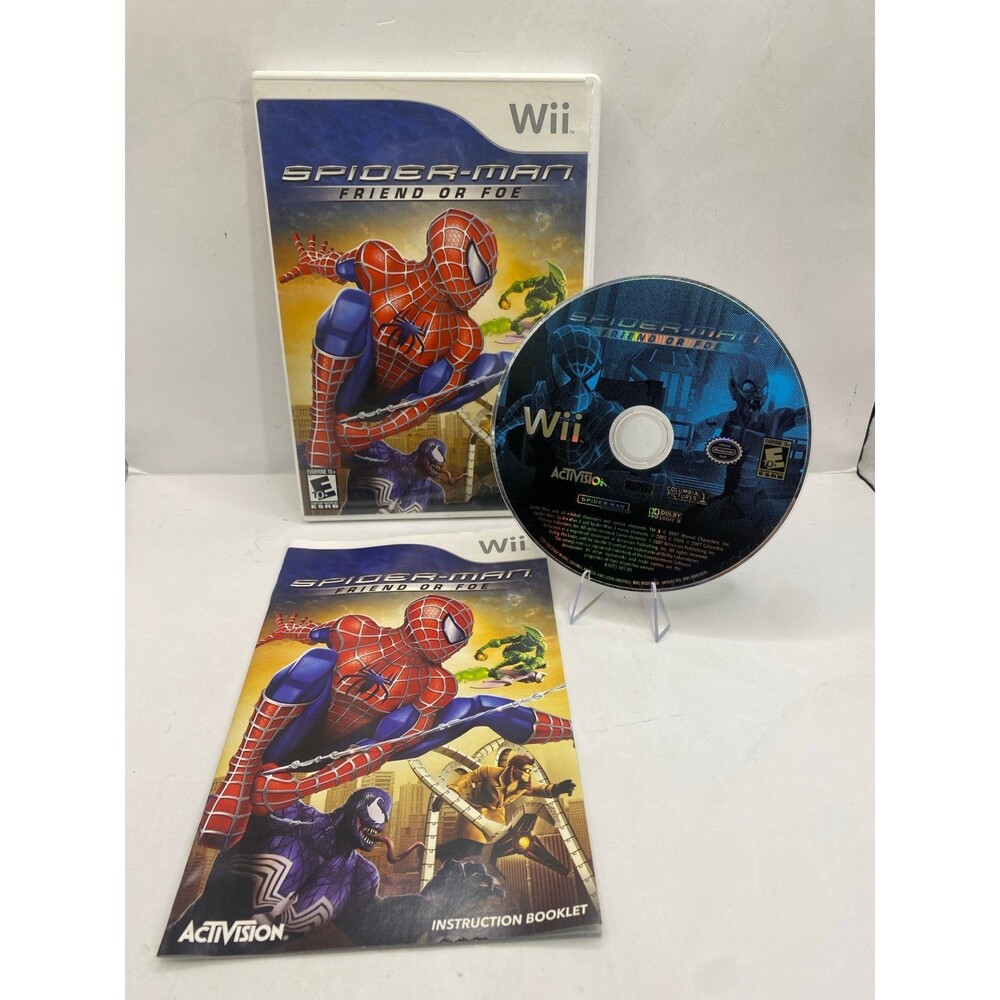 Spider-Man: Friend or Foe Nintendo Wii Game Manual Included Activision 2007 MINT